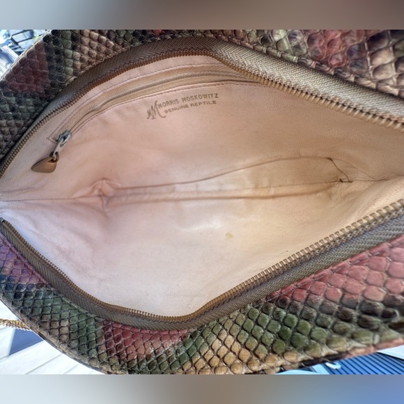 Vintage Morris Moskowitz Reptile Handbag Crossbody 1970’s - Picture 7 of 16